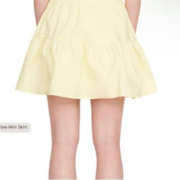 STAUD NWT Sea Mini Skirt in Sunray Size 2 - Picture 6 of 12